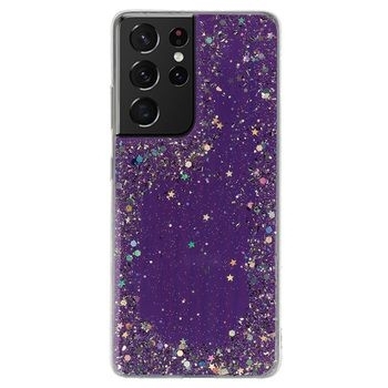 Brilliant Clear Case Samsung Galaxy S21 Ultra Fioletowy