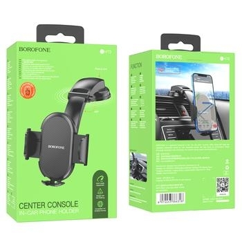 Uchwyt na kokpit z przyssawką Borofone BH73 Charm Czarny