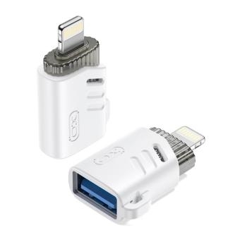 Adapter OTG USB na iPhone XO NB256A Biały