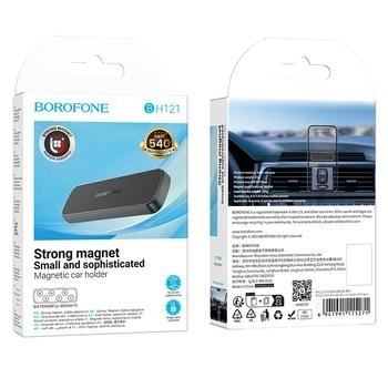 Uchwyt na kokpit magnetyczny przyklejany Borofone BH121 Eternal Czarny