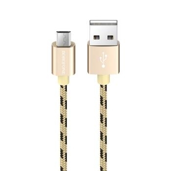 Kabel Micro USB Borofone BX24 Ring Current 2,4A 1m Złoty