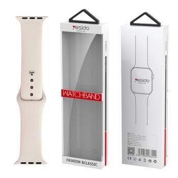 Pasek Silikonowy iWatch L 38 / 40 / 41 yesido WB44 Beżowy