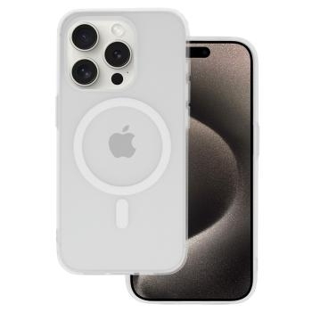 Markowy Silikon Liavec Warframe Magsafe Series Case Apple iPhone 14 Pro Biały
