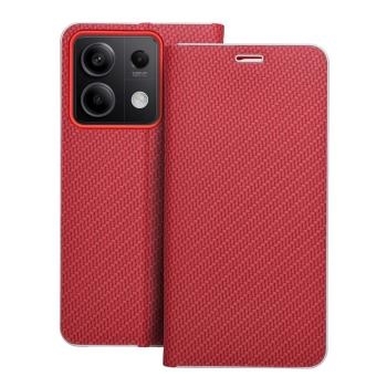 Vennus Book Carbon Xiaomi Redmi Note 14 Pro 5G / 14 Pro Plus 5G Czerwony