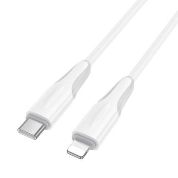 Kabel Typ C na Lightning Borofone BX119 New PD 27W 1m Biały