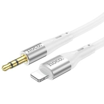 Kabel AUX Jack 3,5 mm do Lightning Hoco 1m UPA22 Biały