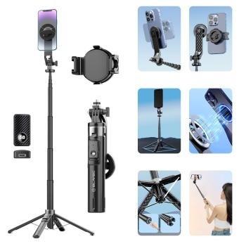 Uchwyt dp selfie Blavec Aluminium Fusion P06 Magsafe tripod + pilot + mocowanie 1,34 metra Czarny