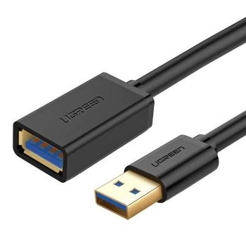 Kabel przewód przedłużacz 2m przejściówka USB 3.0 żeński -3.0 męski Ugreen Czarny