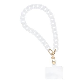 Smycz do telefonu Panama długość 40cm (20cm w pętli) / na nadgarstek Biały