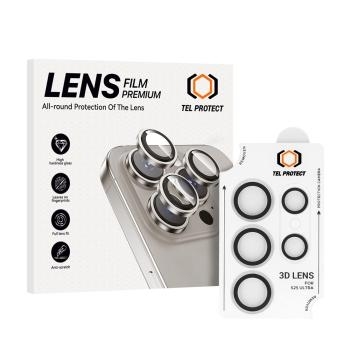 Szkło Hartowane na aparat Tel Protect 3D Lens Samsung Galaxy S25 Ultra Przezroczysty (obiektyw 5 sztuk)