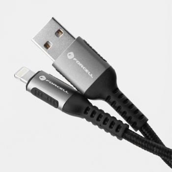 Kabel USB A do Lightning Forcell F-Energy 2,4A 12W Cafule 2m C257 Czarny