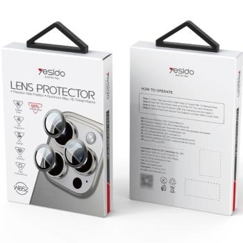 Szkło Hartowane na aparat yesido Lens Protector WB52 Apple iPhone 16 Pro / 16 Pro Max Szary