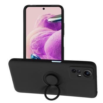 Silicone Ring Case Xiaomi Redmi Note 12S Czarny