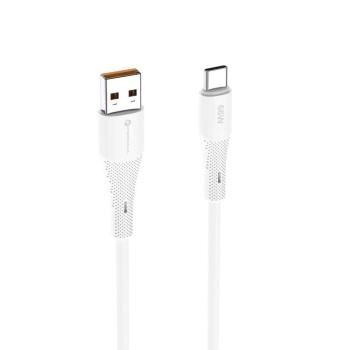 Kabel USB na Typ C Silicone Forcell F-Energy QC4.0 3A 66W C342 1m Biały