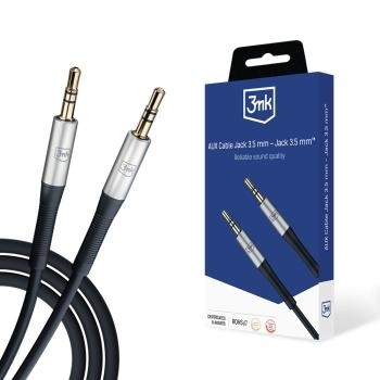 Kabel AUX Jack 3,5 mm - Jack 3,5 mm 3mk Czarny
