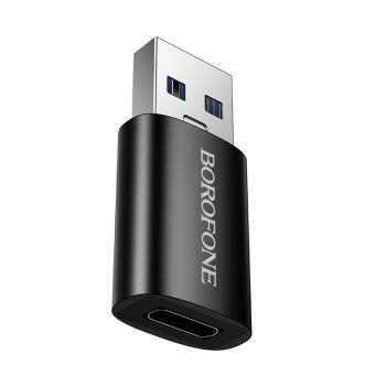Adapter USB na Typ C Borofone BV26B Czarny