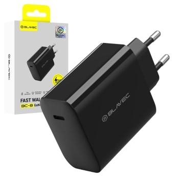 Ładowarka sieciowa Typ C Blavec BC-8 GaN4 PD QC 65W 3A Czarny