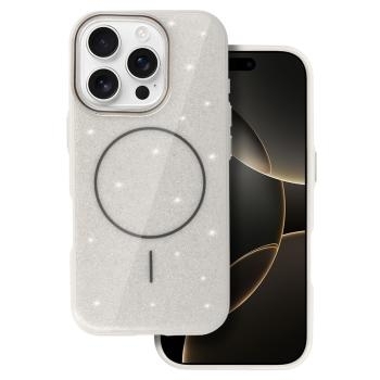 Magsafe Slim Shiny Case Apple iPhone 15 Srebrny