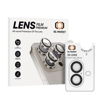 Szkło Hartowane na aparat Tel Protect 3D Lens Apple iPhone 17 Czarny (obiektyw 2 sztuki)