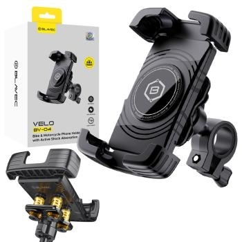 Uchwyt Rowerowy do kierownicy z aktywną amortyzacją Blavec Velo BV-04 Czarny