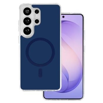 Markowy Silikon Glossy Magsafe Case Samsung Galaxy S26 Ultra Granatowy