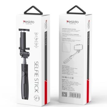 Uchwyt Selfie Tripod Bluetooth Yesido SF11 + Pilot Czarny