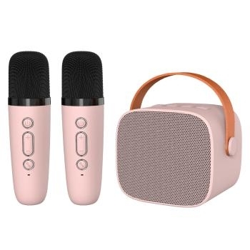 Głośnik Bezprzewodowy Bluetooth Blavec WS-07 Karaoke Party - 5W z 2 mikrofonami Różowy