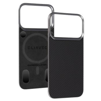Markowy Armor Case Liavec Carbon Layer Magsafe Aramid Fiber Cover Apple iPhone 17 Pro Czarny