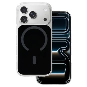 Markowy Silikon Glossy Magsafe Case Apple iPhone 17 Pro Max Czarny