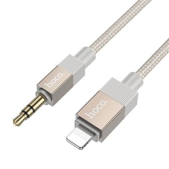 Kabel AUX Jack 3,5 mm (męski) do Lightning (męski) Hoco 1m UPA32A Złoty