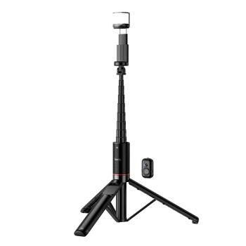 Uchwyt do Selfie Tripod z pilotem bezprzewodowym + światłem LED Hoco K34 Czarny