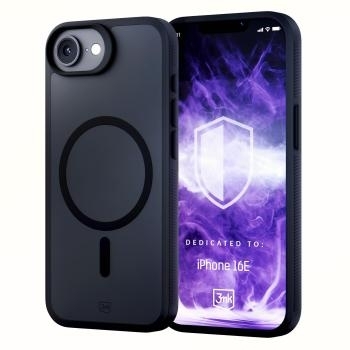 Markowy Silikon 3mk Smoke MagCase Apple iPhone 16E/ iPhone 17E Przezroczysty/Czarny