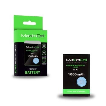 Bateria BL-4C Maximcell Nokia 6100/6101/6300 1000mAh Li-ion