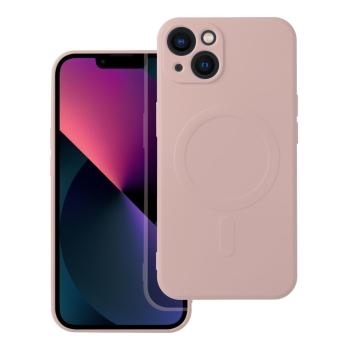 Silicone Mag Cover Apple iPhone 13 (camera protection) Różowy