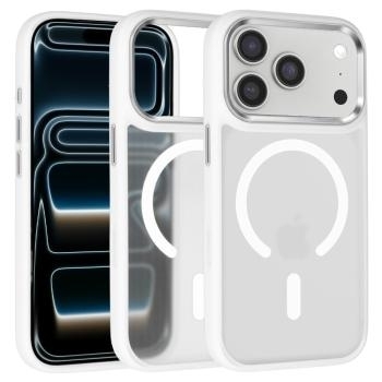 Markowy Armor Case Liavec Cloudy Case with Metal Camera Frame Apple iPhone 17 Pro Biały (Camera Control Button)
