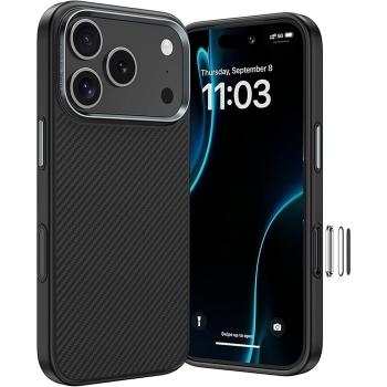 Markowy Armor Case Benks Magnetic Armor Pro Kevlar Metal Frame 600D Apple iPhone 17 Pro Czarny (Camera Control Button)