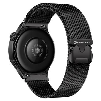 Pasek magnetyczny stal 22 mm Samsung Galaxy Watch Forcell F-Design FS10 Czarny
