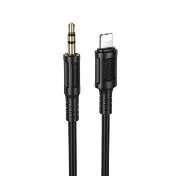 Kabel AUX Lightning na jack 3,5mm Borofone BL25A Nice 1m Czarny