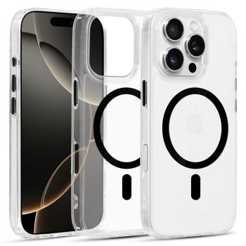 Glossy Magsafe Clear Case Apple iPhone 15 Pro Max Czarny
