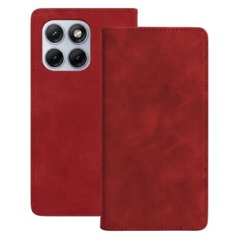 Suede Book Motorola Moto EDGE 70 Fusion Czerwony