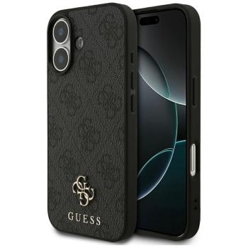 Markowy Armor Case Guess PU 4G Small 4G and Classic Apple iPhone 17 Czarny