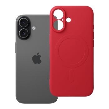 Silicone Mag Cover Apple iPhone 17  (camera protection) Czerwony