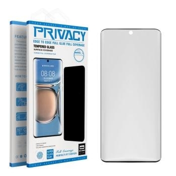 Szkło Hartowane 6D OG Premium Privacy EDGE Glue Xiaomi Redmi Note 15 Pro Plus Czarny
