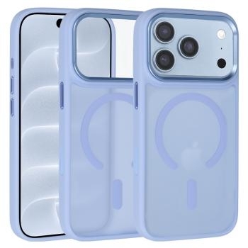 Markowy Armor Case Liavec Cloudy Case with Metal Camera Frame Apple iPhone 18 Pro / 17 Pro Jasny Niebieski