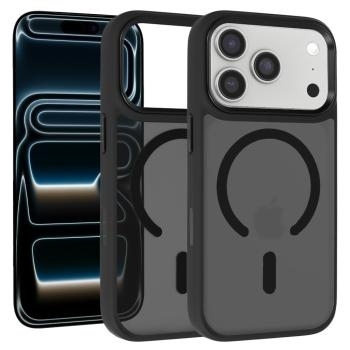 Markowy Armor Liavec Cloudy Case with Metal Camera Frame Apple iPhone 18 Pro Max / 17 Pro Max Czarny (Camera Control Button)