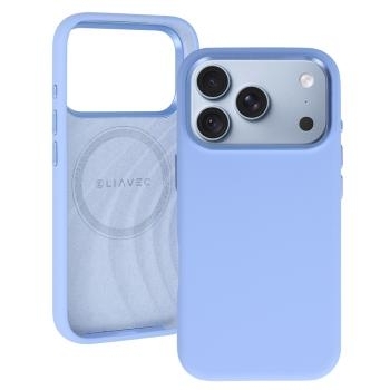 Markowy Hard Case Liavec Silky Case with Metal Camera Frame Apple iPhone 18 Pro / 17 Pro Jasny Niebieski