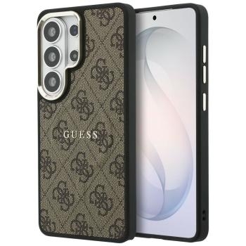 Markowy Hard Case Guess 4G Embossed Ring MagSafe Samsung Galaxy S26 Ultra Brązowy