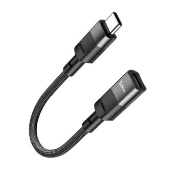 Adapter OTG USB C do Lightning Hoco 3A 0,1m U107 Czarny