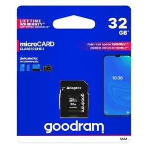 Karta Pamięci GoodRam Micro SD 32GB z adapterem UHS I CLASS 10 - 135060