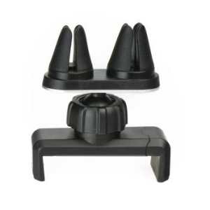 Uchwyt na kratę wlotu czarny z podwójnym mocowaniem - 136614